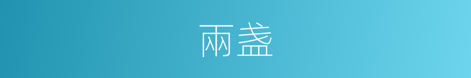 兩盏的同義詞