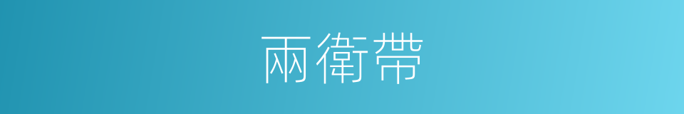 兩衛帶的同義詞