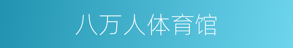 八万人体育馆的同义词