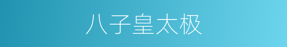 八子皇太极的同义词