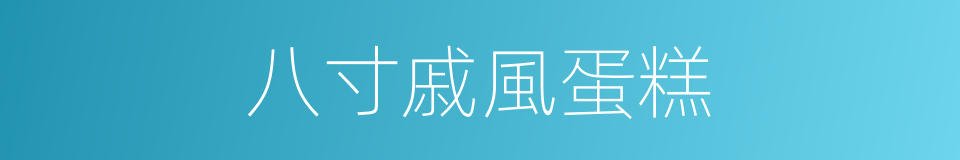 八寸戚風蛋糕的同義詞