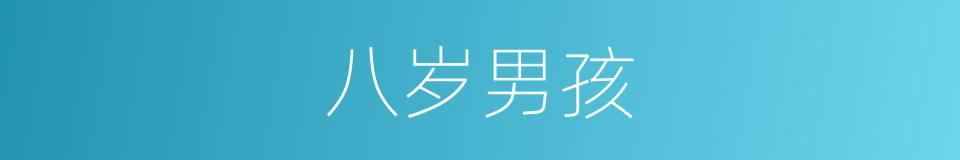 八岁男孩的同义词