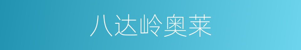 八达岭奥莱的同义词