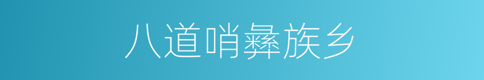 八道哨彝族乡的同义词