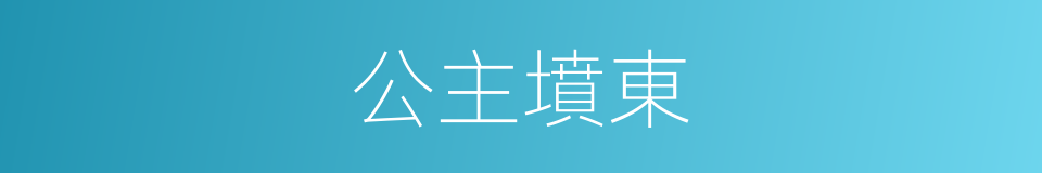 公主墳東的同義詞