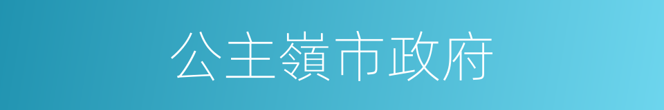 公主嶺市政府的同義詞