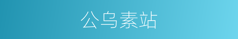 公乌素站的同义词