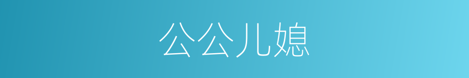 公公儿媳的同义词