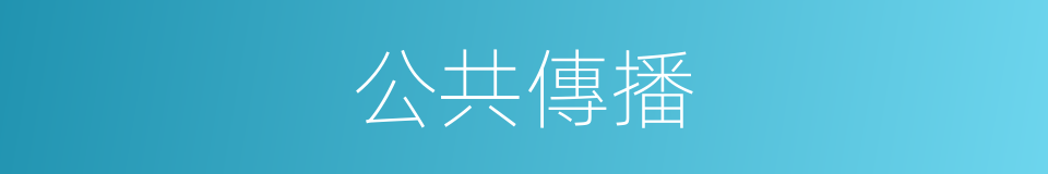 公共傳播的同義詞