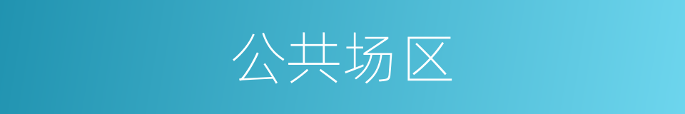 公共场区的同义词