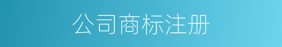 公司商标注册的同义词