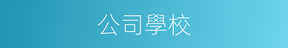 公司學校的同義詞
