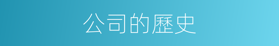 公司的歷史的同義詞