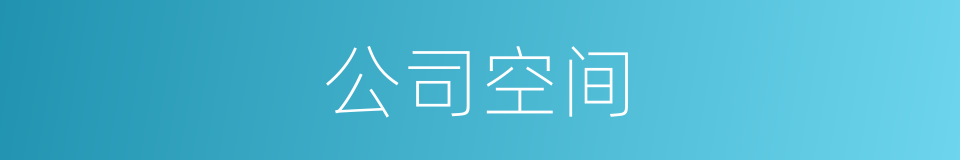 公司空间的同义词