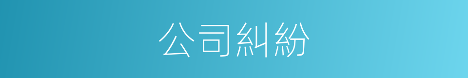 公司糾紛的同義詞