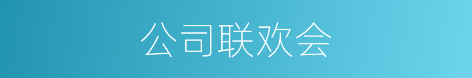 公司联欢会的同义词