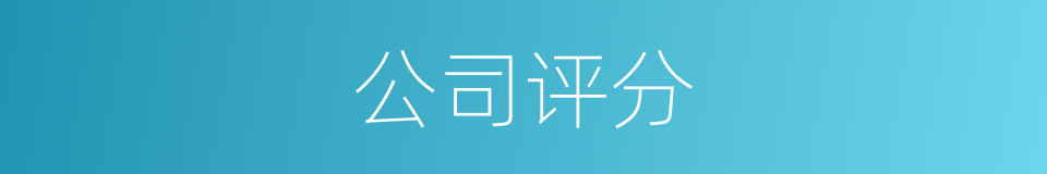 公司评分的同义词