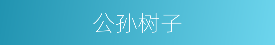 公孙树子的同义词
