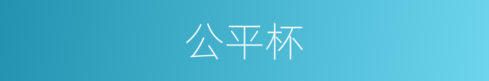 公平杯的同义词