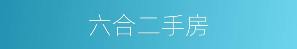 六合二手房的同义词