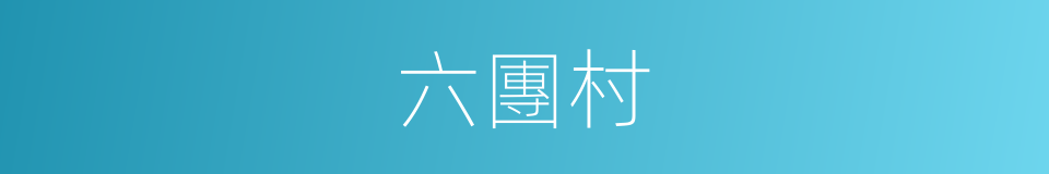 六團村的同義詞
