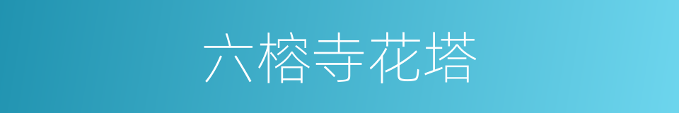 六榕寺花塔的同义词