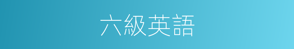 六級英語的同義詞