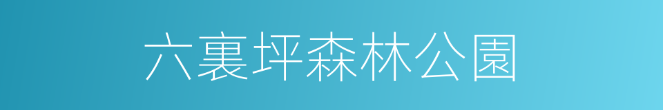 六裏坪森林公園的同義詞