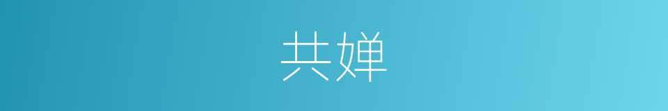 共婵的同义词