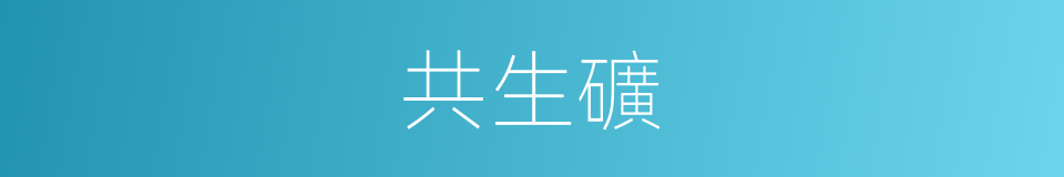 共生礦的意思