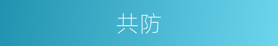 共防的同义词
