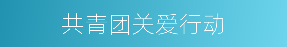 共青团关爱行动的同义词