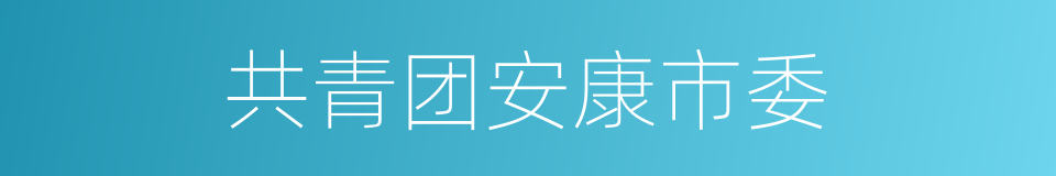 共青团安康市委的同义词