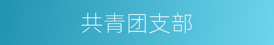 共青团支部的同义词