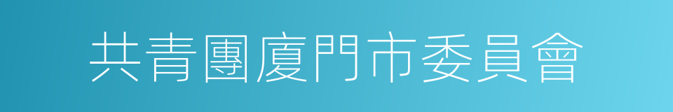 共青團廈門市委員會的同義詞