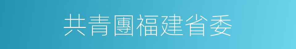 共青團福建省委的同義詞