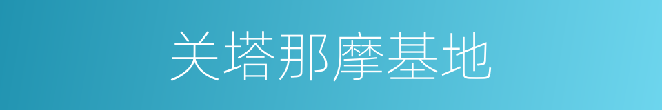 关塔那摩基地的同义词