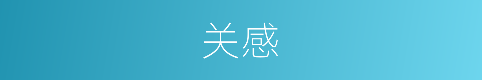 关感的同义词