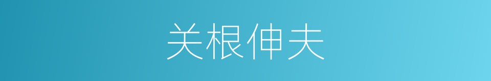关根伸夫的同义词