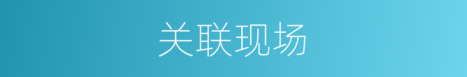 关联现场的同义词