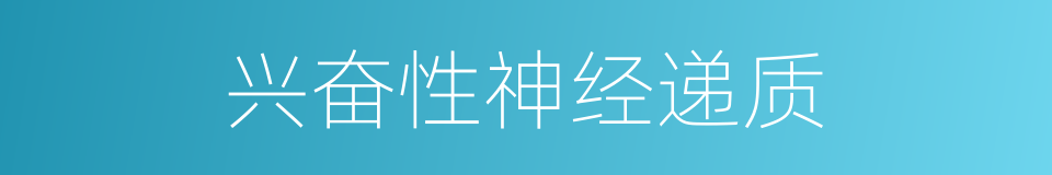 兴奋性神经递质的同义词