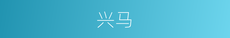 兴马的同义词