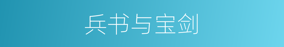 兵书与宝剑的同义词