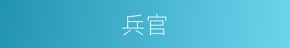 兵官的意思