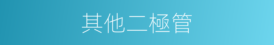 其他二極管的同義詞