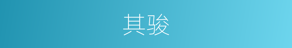 其骏的同义词