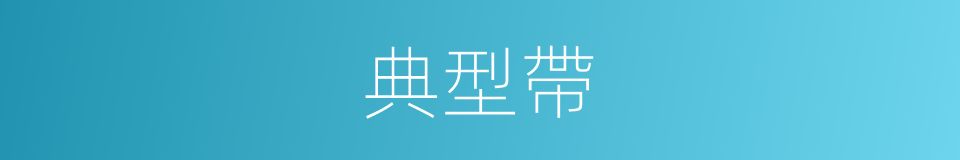 典型帶的同義詞