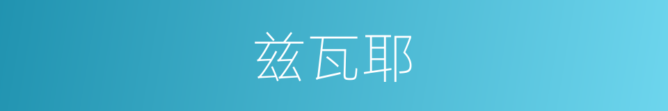 兹瓦耶的同义词