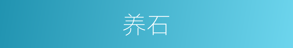 养石的同义词