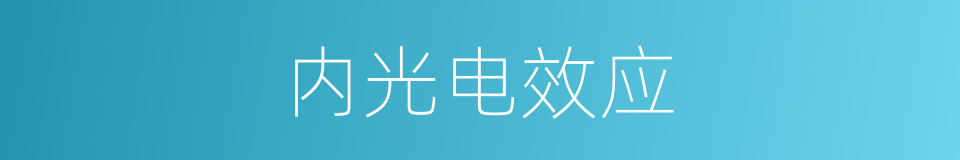 内光电效应的同义词